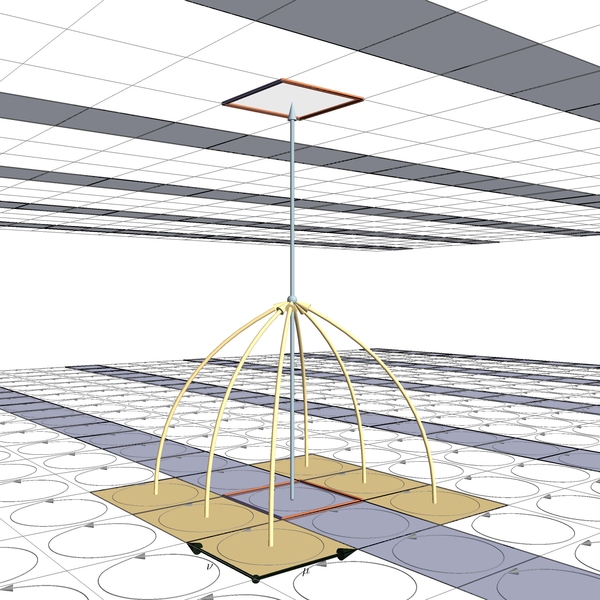 Conceptual line drawing of machine learning architecture