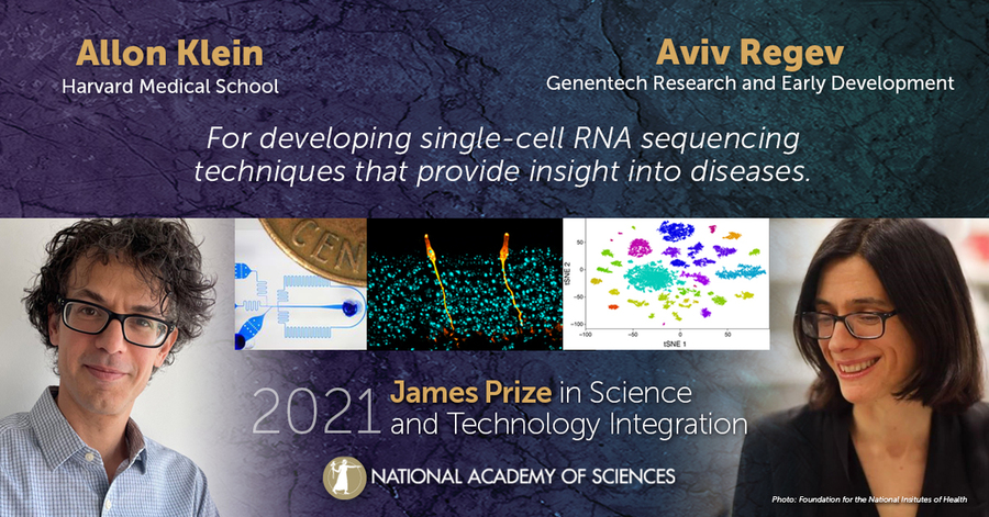 NAS electronic announcement card for Professor Aviv Regev