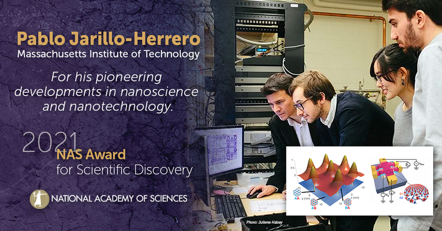 NAS electronic announcement card for Pablo Jarillo-Herrero