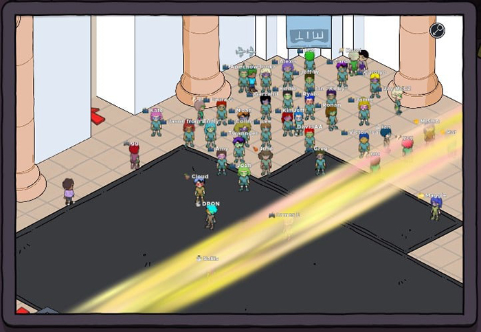 Video game rendition of MIT's Lobby 7