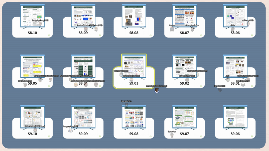 Five-by-three grid of scientific posters (as small thumbnails) as presented on the Gather platform