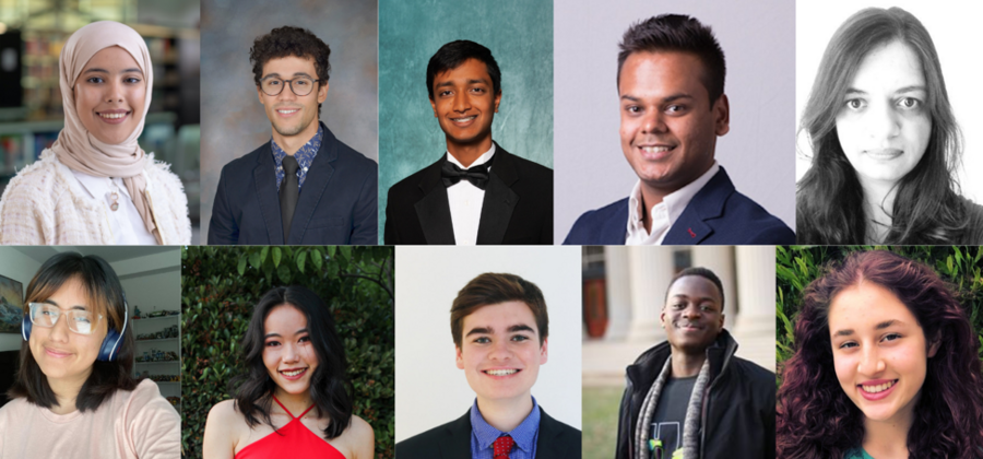 Two-by-five grid of headshot photos of MIT students