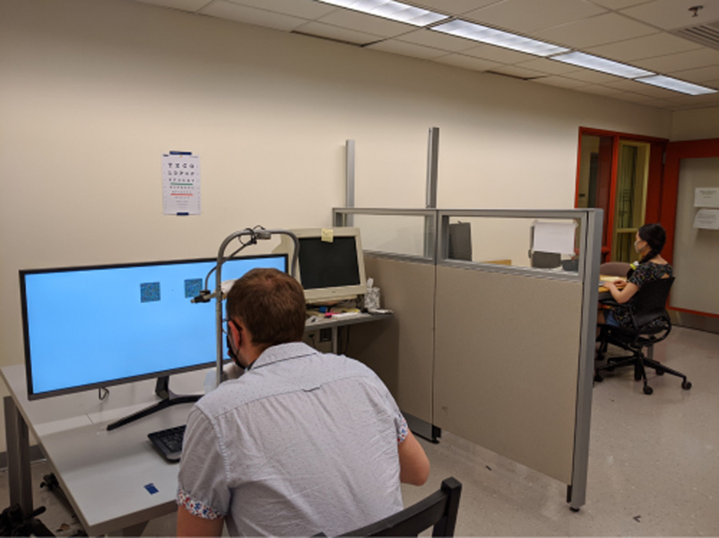 participants takes part in the experiment