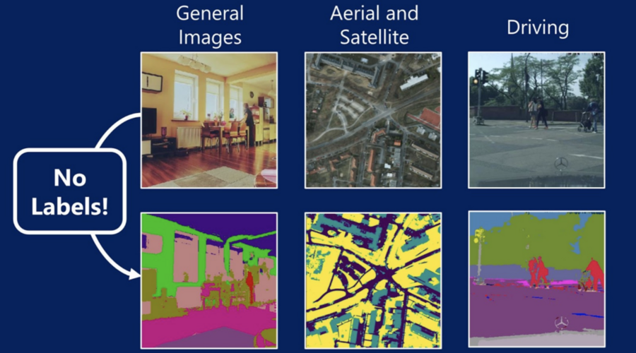 Three photographs accompanied by three computer vision deconstructions