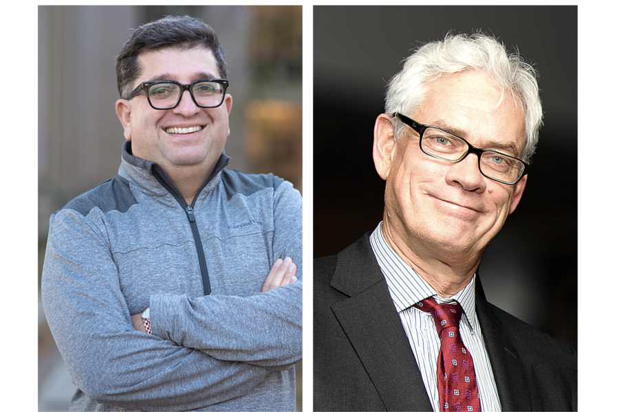 Side-by-side portrait headshot photos of MIT department heads