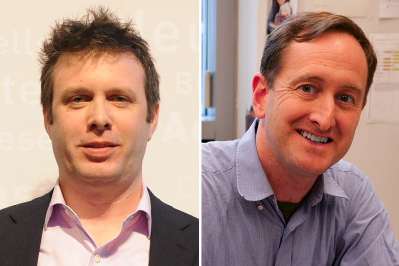 headshots of Joel Voldman and Adam Martin