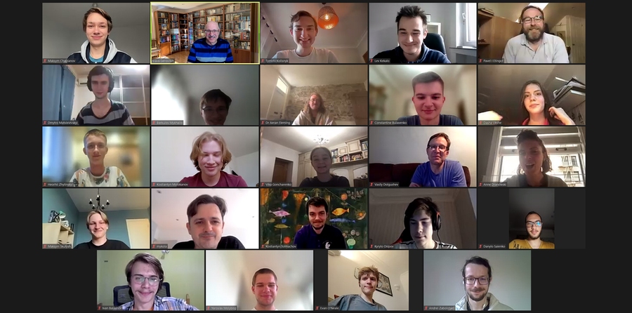 Screenshot of a Zoom room with 24 conference attendees
