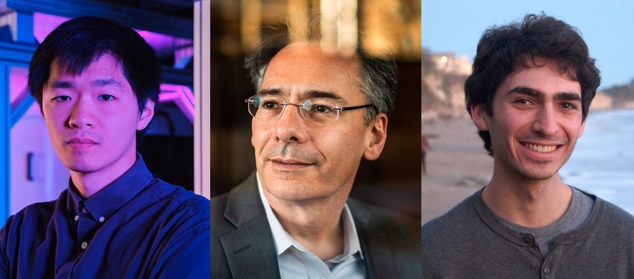 three headshot photos