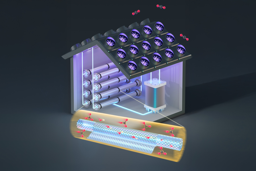 diagram of the carbon-capture system