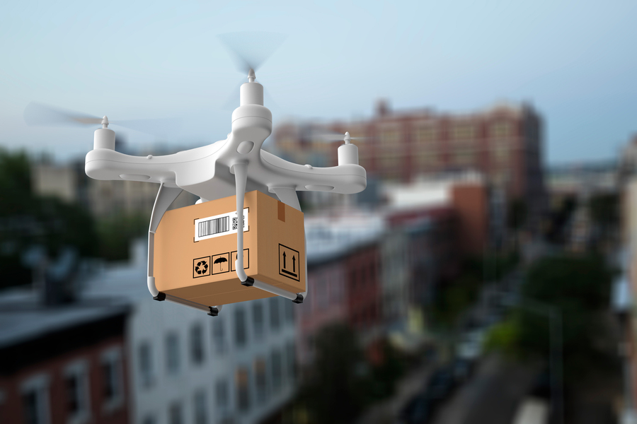 A delivery drone