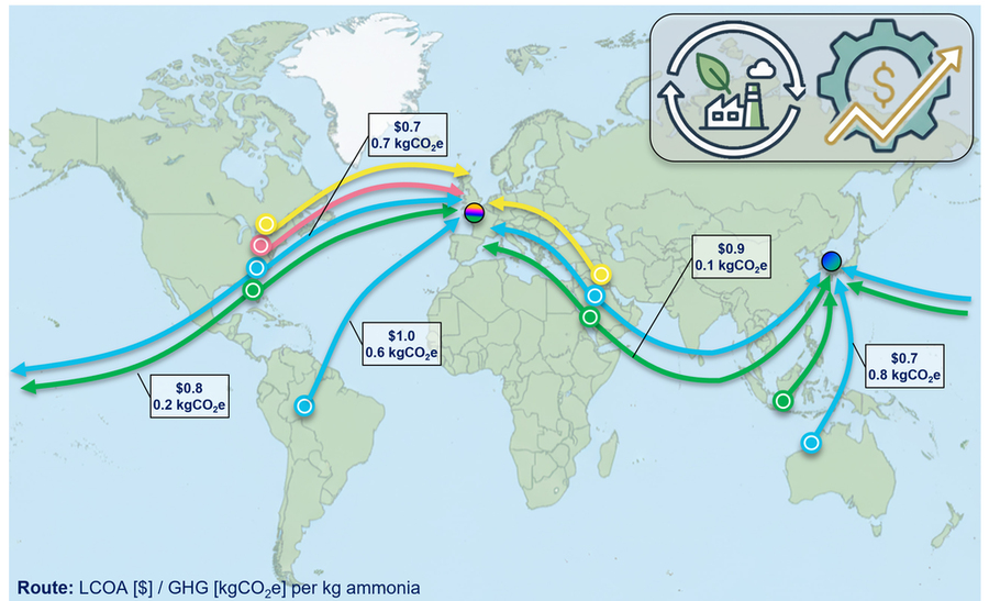 Lines spread across the globe, including from North America to Europe.