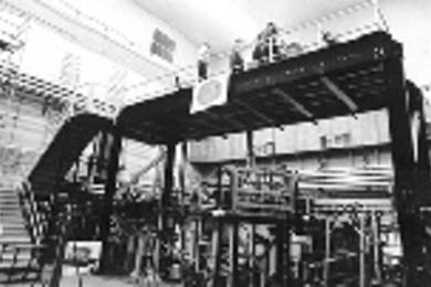 A state-of-the-art detector, the Bates Large Acceptance Spectrometer Toroid (BLAST), late last year. It is being built by an internal collaboration of approximately 50 physicists.