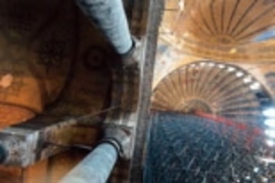 Ayia Sophia Church, dating from 360 and converted into Sultanahmet Mosque in 1453, is one of the photographs on display at the Wolk Gallery.