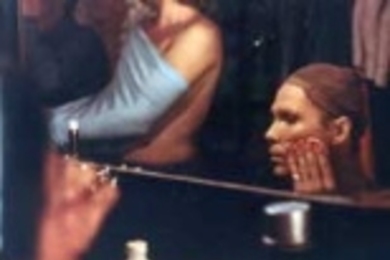Untitled by Lois Slavin, one of a series of photographs of female impersonators.