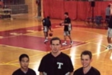 Andrew Tsai, Kyle Doherty and Neal Brenner created a web site for the men's varsity basketball team