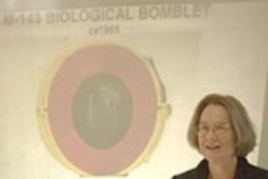 Jeanne Guillemin gives lecture at the Dibner Institute.