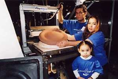 Cesar Espitia and Nora Cadena helped design Filter Agua, a ceramic filter system that removes biological contaminants from water. Cadena's daughter, Chassitty, was the youngest member of the team.