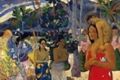 "La Orana Maria" ("Hail Mary"), 1891, by Paul Gauguin is part of the permanent collection at the Metropolitan Museum of Art in New York City.