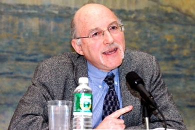 Barry Posen discusses the fate of Iraq during a CIS Starr Forum held in Morss Hall on Oct. 27. Posen has just been named the new head of the MIT Security Studies Program.