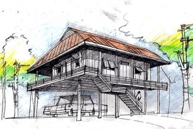 MIT's Special Interest Group in Urban Settlement has developed a modular unit house that accommodates different family sizes, is tailored to bayou culture and stands on flood-resistant stilts.