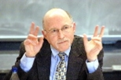 Barry R. Posen, the Ford International Professor of Political Science, discussed the question 'Are We Too Dependent on Middle Eastern Oil?' on Friday, April 28.