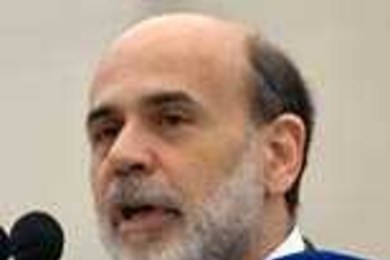 Macroeconomist Ben S. Bernanke, chair of the Federal Reserve and an MIT alumnus (Ph.D. 1979), delivers the principal address at MIT's 140th Commencement exercises held Friday, June 9 in Killian Court.