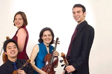 The Jupiter String Quartet will perform with MIT violist Marcus Thompson on Sunday, Oct. 1, in Kresge Auditorium, as part of a concert series commemorating the 250th anniversary of Mozart's birth.