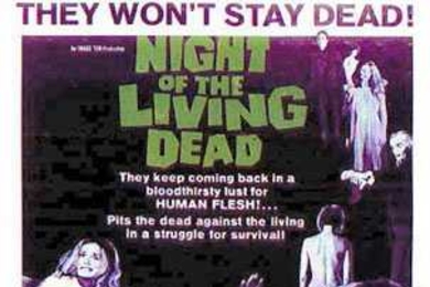 The poster from the film 'Night of the Living Dead.'