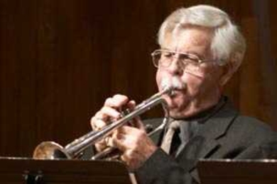 Herb Pomeroy performs in 'Beyond: An Ellington Commemoration,' with the MIT Wind Ensemble on April 30, 2004.