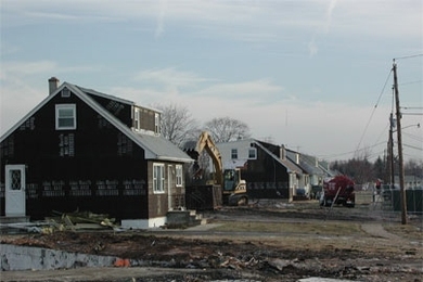 The Federal Creosote Superfund site in New Jersey during 2002 cleanup efforts.