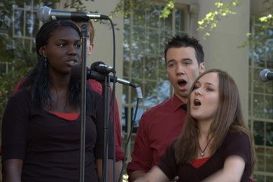 The Chorallaries of MIT sang the National Anthem a cappella prior to Convocation. <a onclick="MM_openBrWindow('convocation-music-enlarged.html','','width=509, height=583')">
<span onmouseover="this.className='cursorChange';">
<strong>Open image gallery</strong>
</span>
</a>
<noscript> <a href="convocation-music-enlarged.html">
<em>(no JavaScript)</em>
</a>
</noscript>