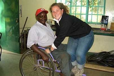 Natasha 'Tish' Scolnik, who is working to make it easier for physically challenged individuals in Africa to move around, was awarded a Harry S. Truman Scholarship this year.