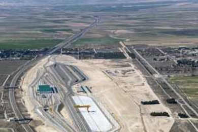 An aerial shot of part of the Plataforma LogÃ­stica de Zaragoza (PLAZA), the largest logistics park in Europe, which was designed through a partnership with MIT. TheÂ Zaragoza Logistics Center, aÂ new research institute established through the partnership with MIT, is also based in the middle of the logistics park.Â 