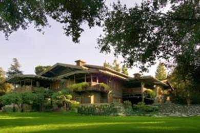 The Gamble House, designed by Greene and Greene (active 1894-1916).
