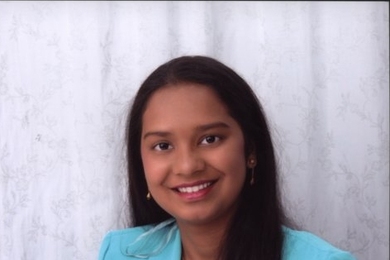 Swetha Kambhampati, a senior in the Department of Biology