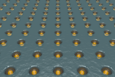 MIT researchers have developed an array of microscopic wells that can capture single cells and analyze the amount of DNA damage in each cell. 
