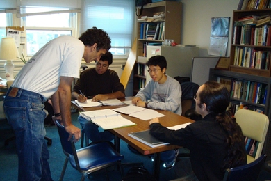 Students work in an ESG classroom