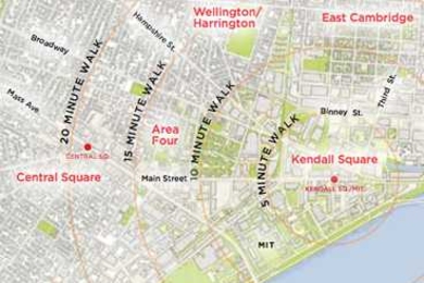 map of Central and Kendall Square