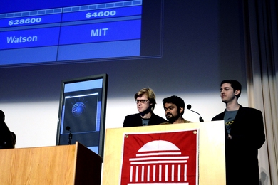 The MIT Sloan School of Management team, from left to right: R.J. Andrews, MBA '13; Gautham Iyer, MBA '12; and Ari Oxman, MBA '13.
