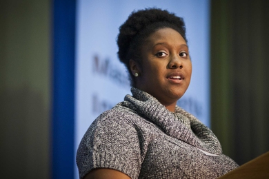 MIT senior Shamarah Hernandez reflected on the event's theme, 'Expanding the Possible.'