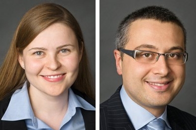 Darya Nachinkina, left, and Michael Slama SM ’08, PhD ’11 are among this year's 30 Soros Fellowship winners.