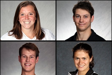 Clockwise from top left: Molly McShane, Wyatt Ubellacker, Matt Hohenberger, and Anastasia Vishnevetsky