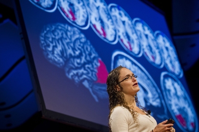 Rebecca Saxe PhD '03, an associate professor in the Department of Brain and Cognitive Sciences, discusses her study of the human mind.