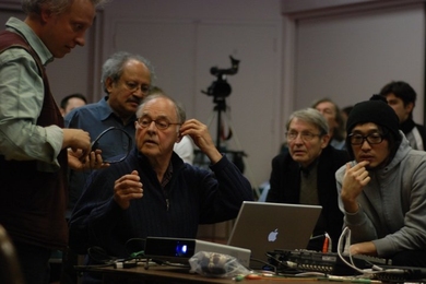 Chowning performing at UC-Santa Barbara's Center for Research in Electronic Art Technology (CREATE). 