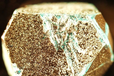MIT physicists grew this pure crystal of herbertsmithite in their laboratory. This sample, which took 10 months to grow, is 7 mm long (just over a quarter-inch) and weighs 0.2 grams.