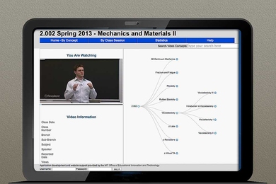The online version of 2.002 offers video lectures searchable by keyword, and organized as a tree of basic concepts that branch into related subtopics.