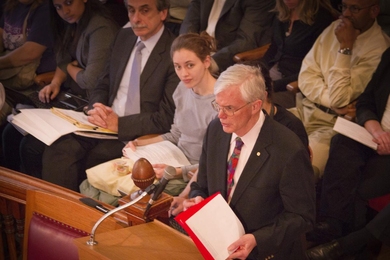 Sam Allen, chair of the MIT faculty and the POSCO Professor of Physical Metallurgy.