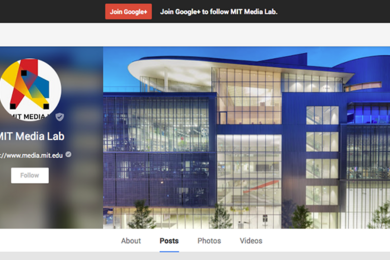 Screenshot of MIT Media Lab website