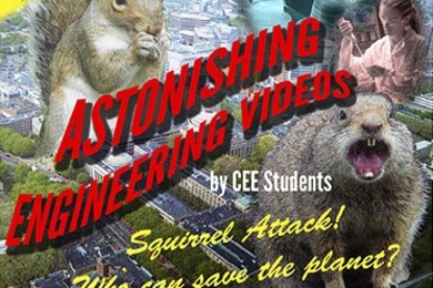 Poster of CEE's first ever video competition.  