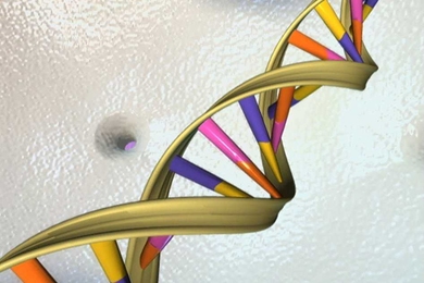 Twisted DNA strand